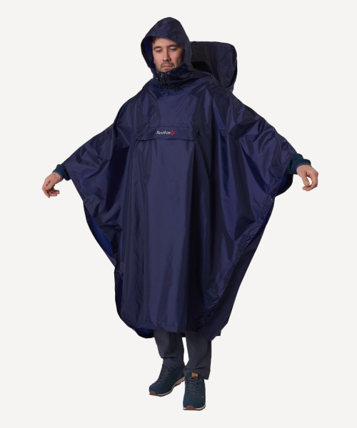 Дождевик-Пончо RedFox Poncho Plus (Унисекс; one size; т.Синий)